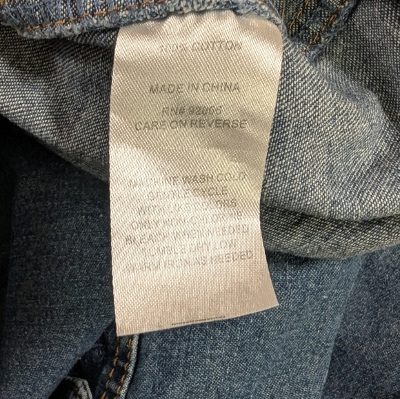 Work n' Sport Blue Denim Shirt 2XL - Picture 8 of 8